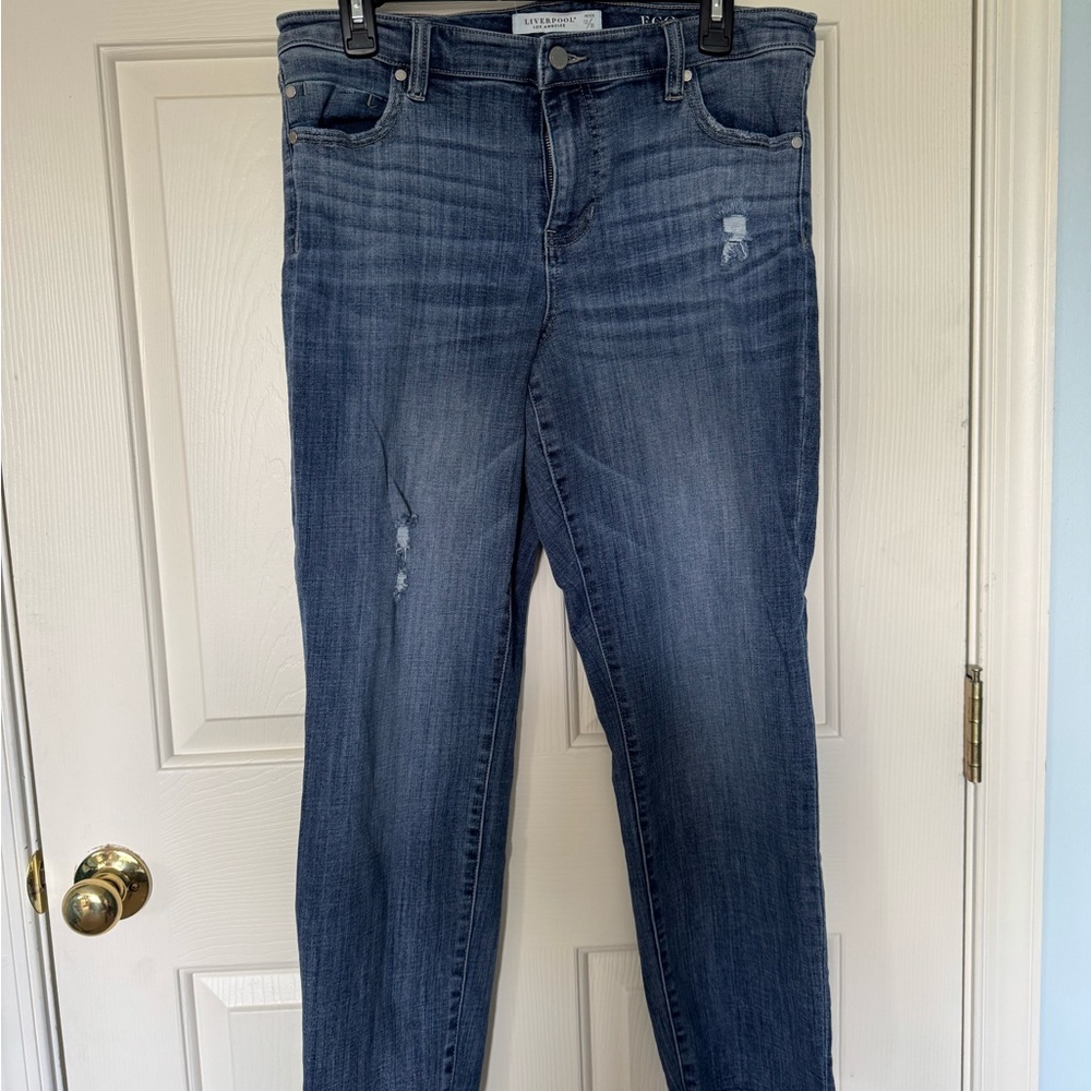 Liverpool Blue Straight Leg Jeans Classic Style